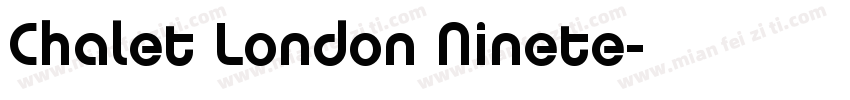 Chalet London Ninete字体转换